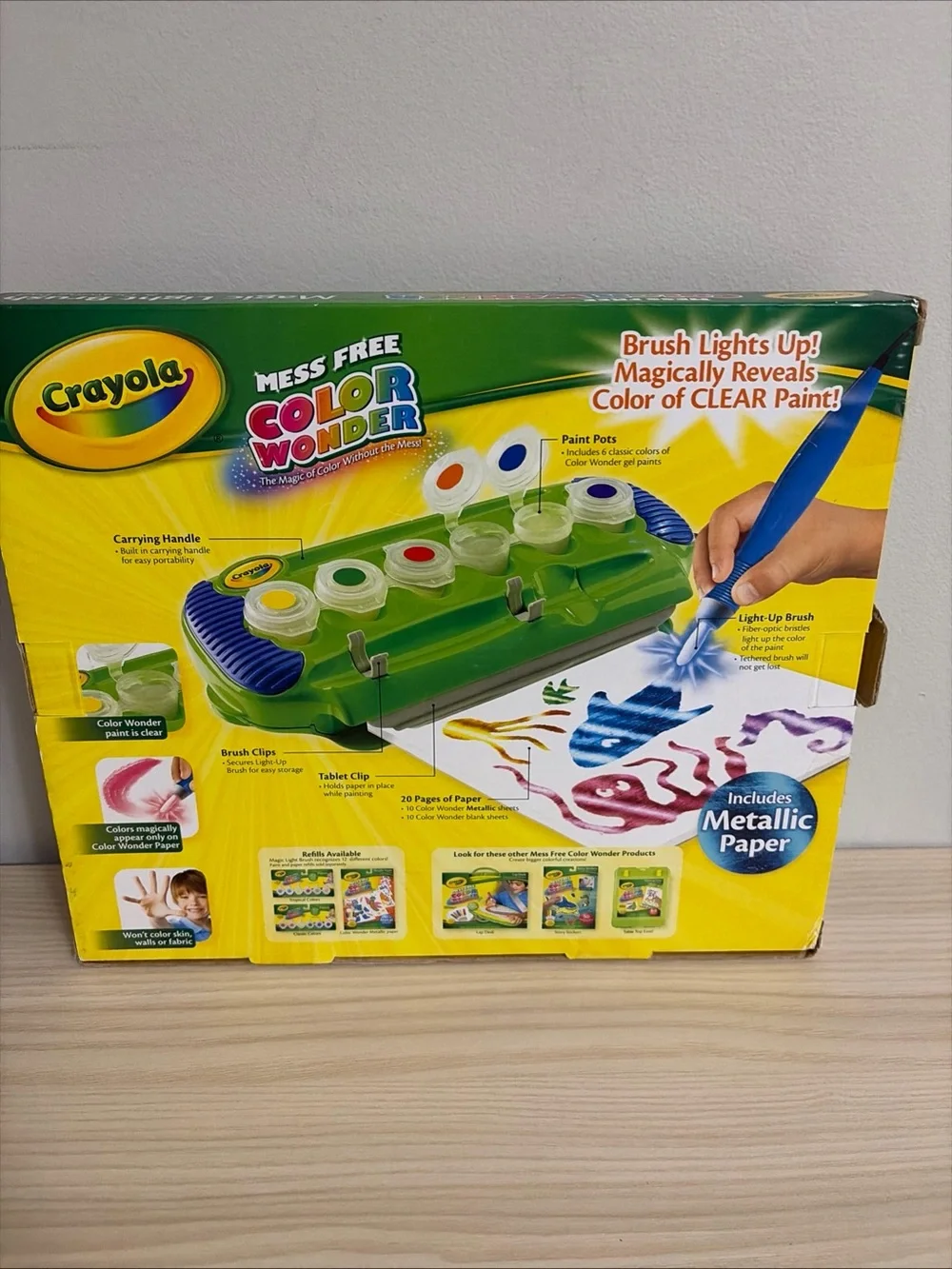 Crayola New!Mess Free Color Wonder Magic Light Brush - Green